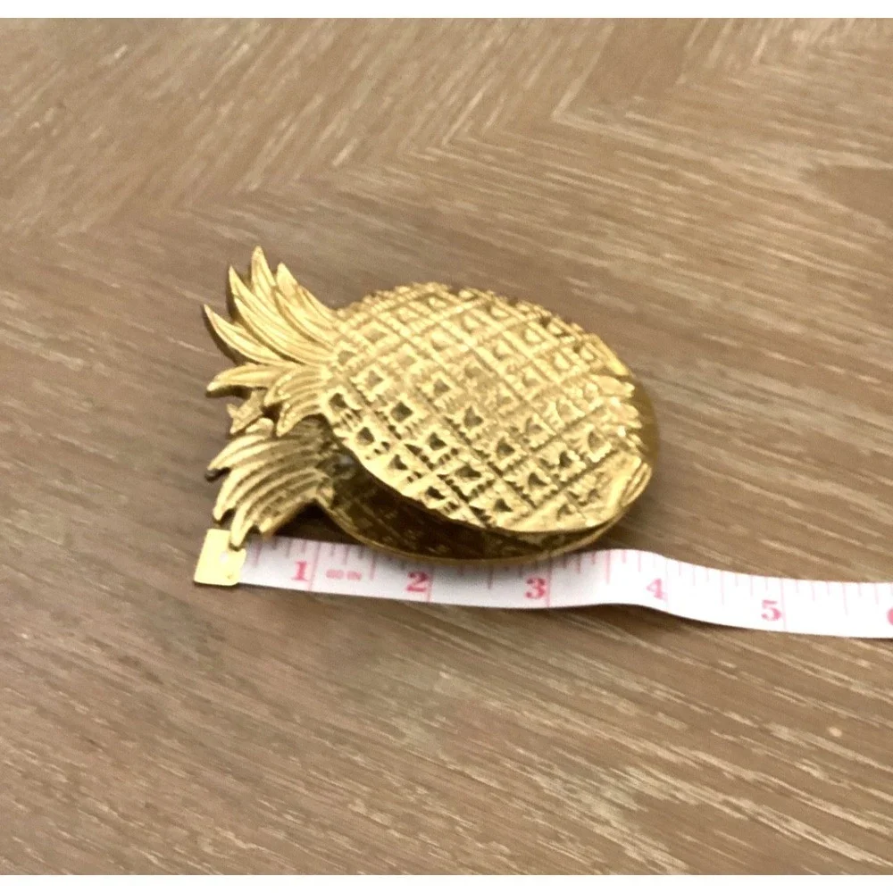 Anthropologie Brass Pineapple Paper Clip Paper Weight Office Desk Decor NWOT